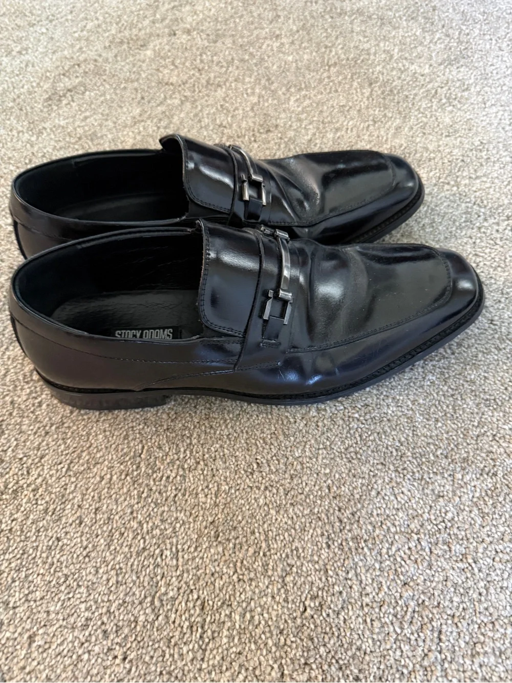 Stacy Adams Savoir Black Patent Leather Dress Loafers